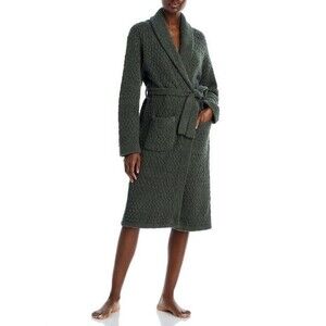 Sunday Citizen Women's Snug Waffle Robe Cloud Moss Green S/M NWT